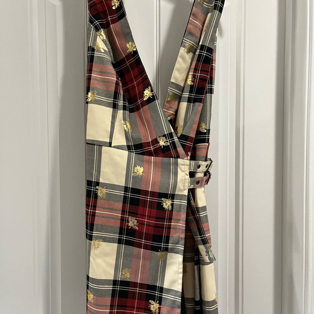 Pleated plaid wrap mini dress - Urban Outfitters. NWT. Size Large